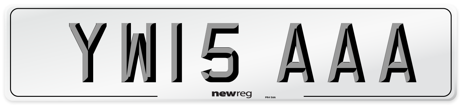 YW15 AAA Number Plate from New Reg